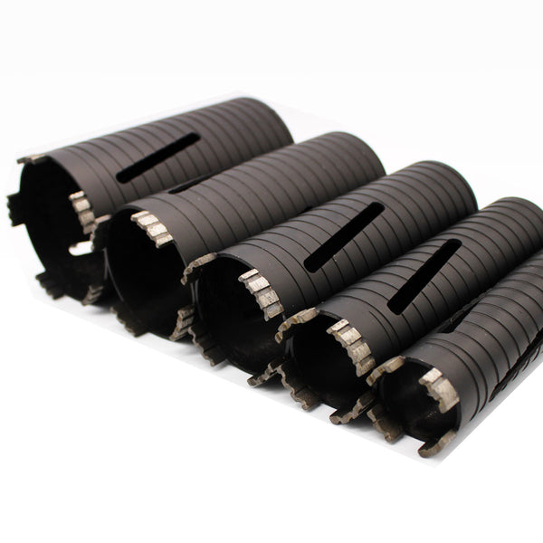 LXDIAMOND Diamant Trocken-Bohrkronen 32 - 202mm in Premium Qualität - Kernbohrkrone Betonbohrer für Stahlbeton Kalksandstein Mauerwerk