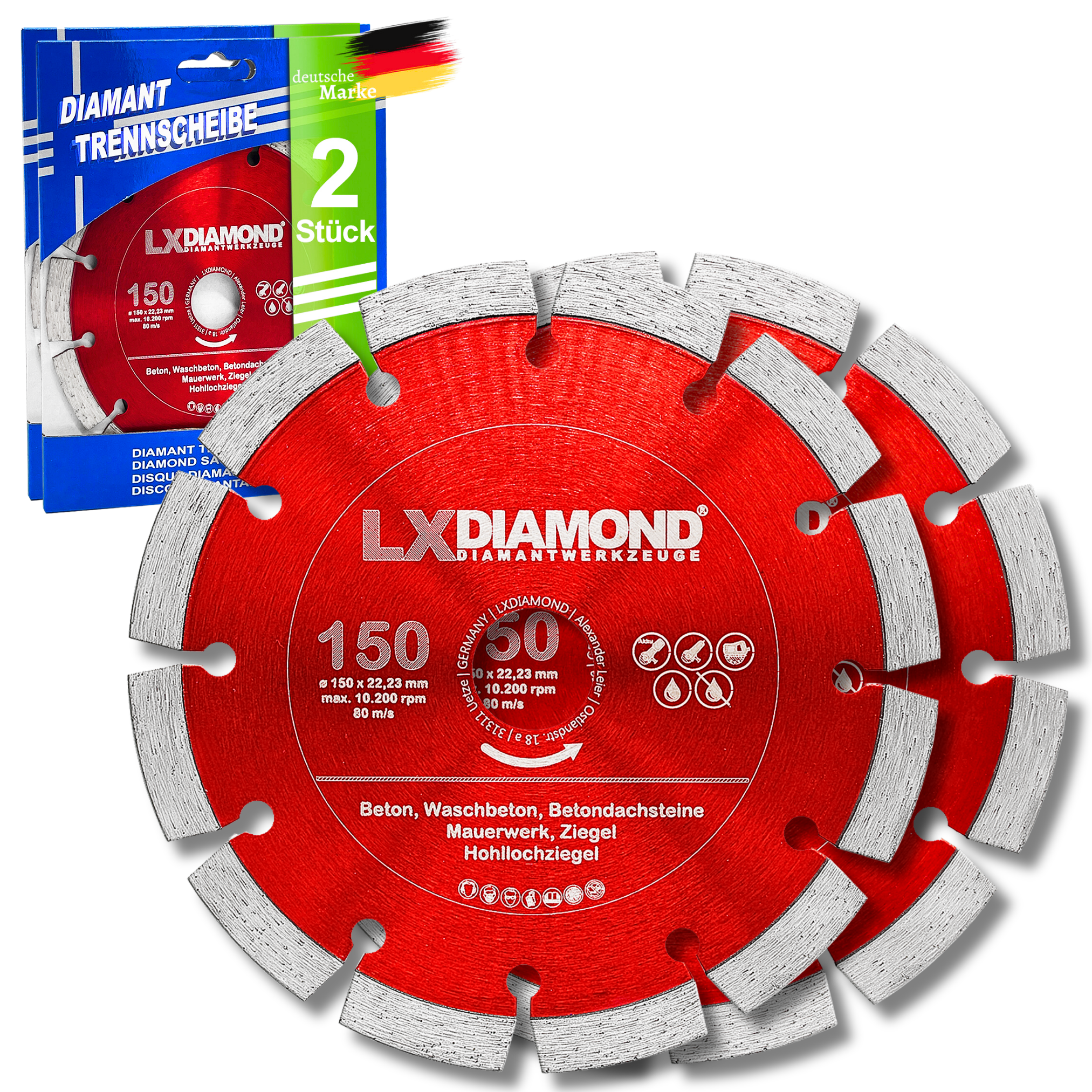 Diamant-Trennscheibe 150mm x 22,23mm Beton passend für Mauer – Diamantwerkzeuge Diamant-Trennscheibe 150mm x 22,23mm Beton passend für Mauer – Diamantwerkzeuge