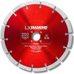 LXDIAMOND Diamant-Trennscheibe 200mm für Beton Mauerwerk Ziegel Stein Diamantscheibe passend für Lamello Tanga Delta S2 Fensterfräse Montagefräse