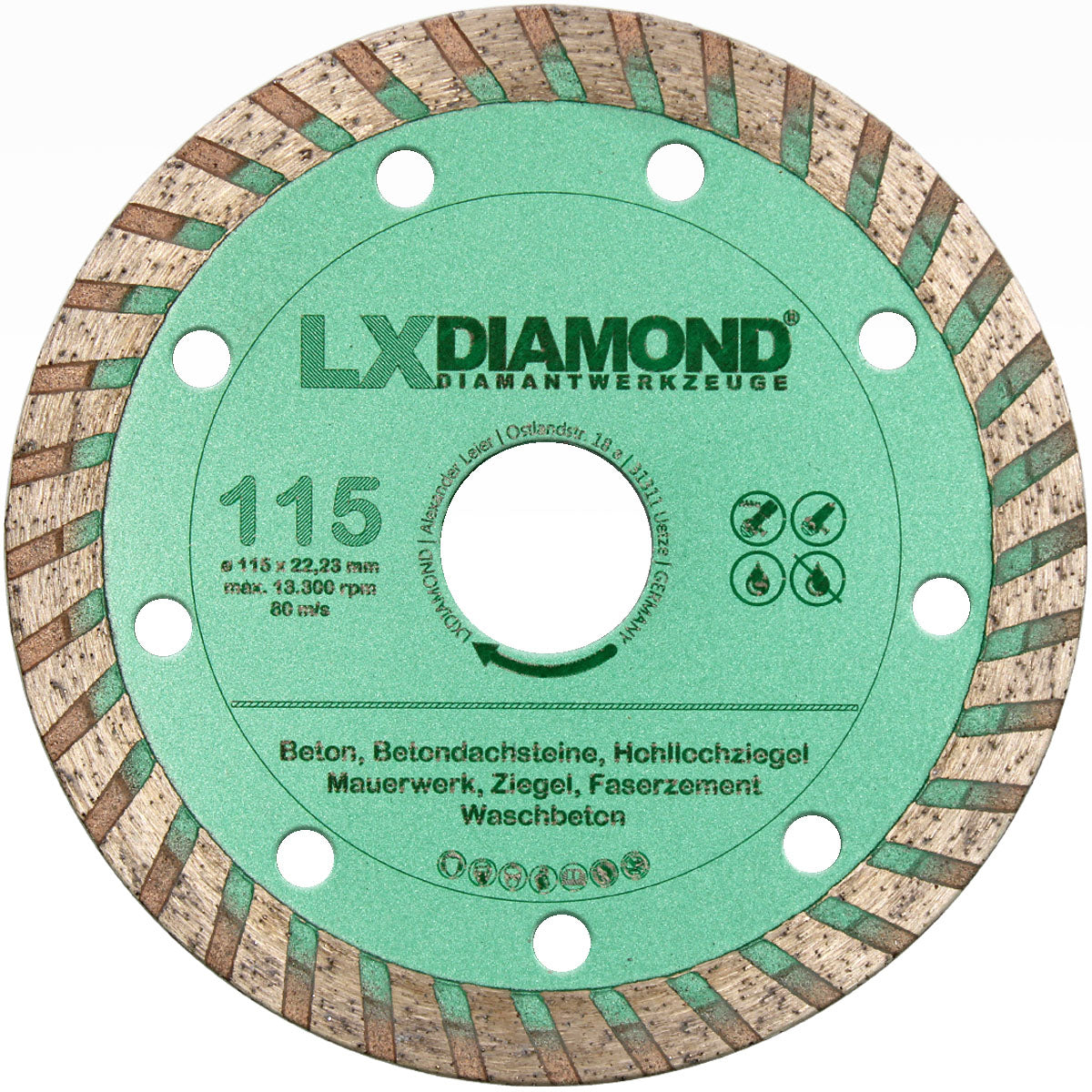 Diamanttrennscheiben, Trennscheibe, Diamantscheiben für Granit, Gres, Schiefer e Diamanttrennscheiben, Trennscheibe, Diamantscheiben für Granit, Gres, Schiefer e