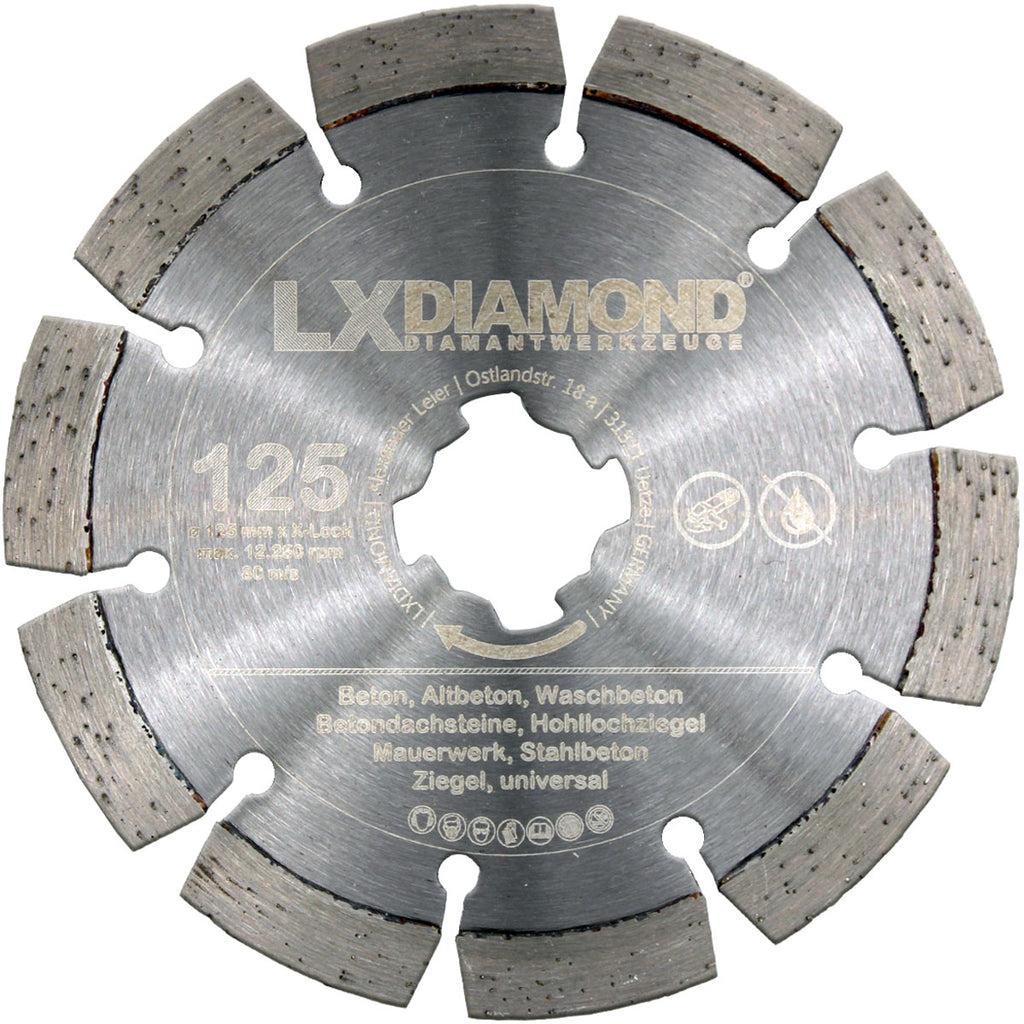 Nozar Diamanttrennscheibe Fliese Premium X-Lock - 125 mm Nozar Diamanttrennscheibe Fliese Premium X-Lock - 125 mm