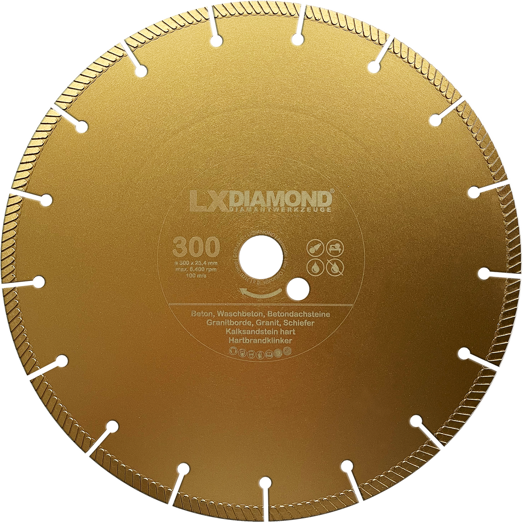 LXDIAMOND Diamant-Trennscheibe 300mm x 25,4mm Feinsteinzeug Fliesen Naturstein LXDIAMOND Diamant-Trennscheibe 300mm x 25,4mm Feinsteinzeug Fliesen Naturstein