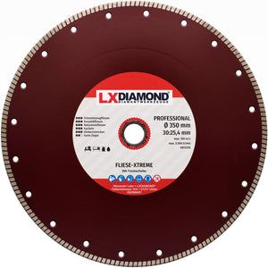 PREMIUM  Diamant-Trennscheibe 350mm x 25,4 / 30,0mm für Feinsteinzeug Keramik Naturstein