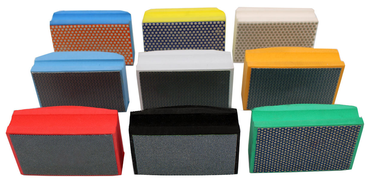 Diamant-Schleifklötze Set - Körnung 80 & 200 Für Fliesen, Stein & Beton